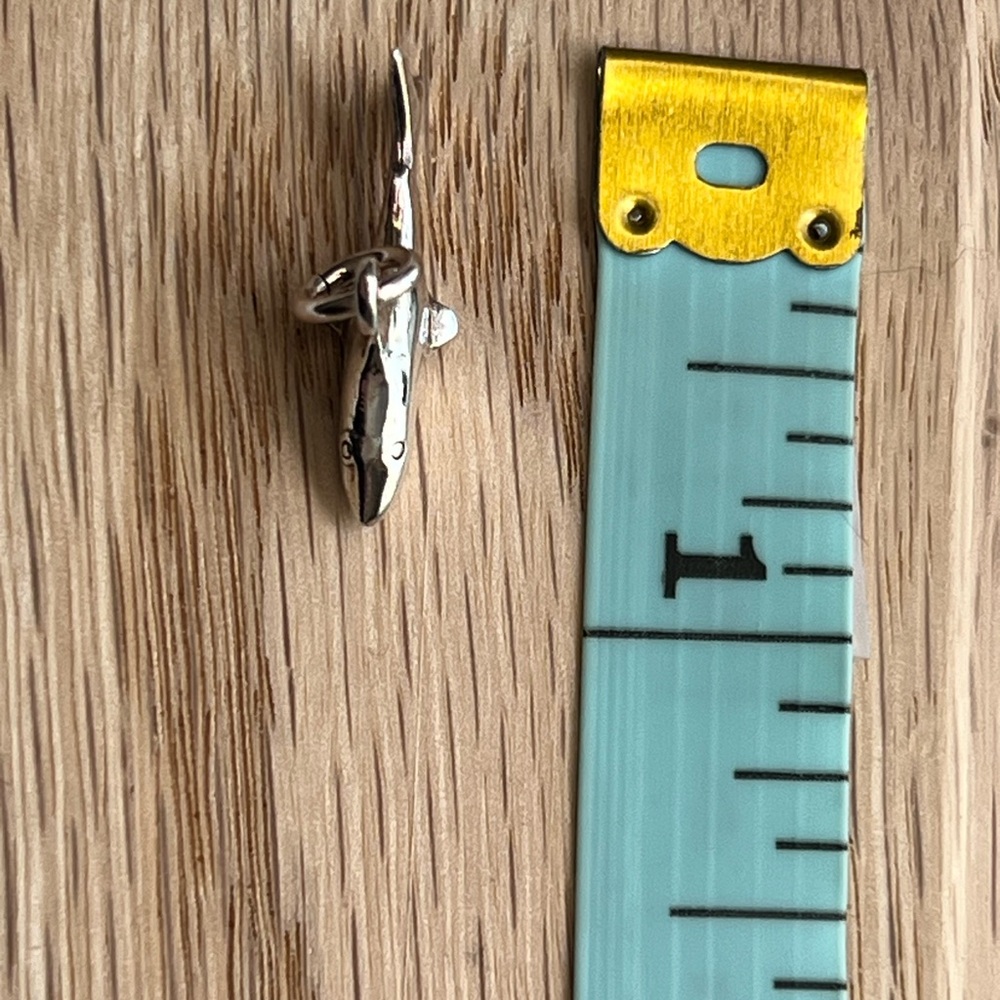 Shark Charm Pendant Vintage Sterling Silver 925 NOS - Picture 6 of 6